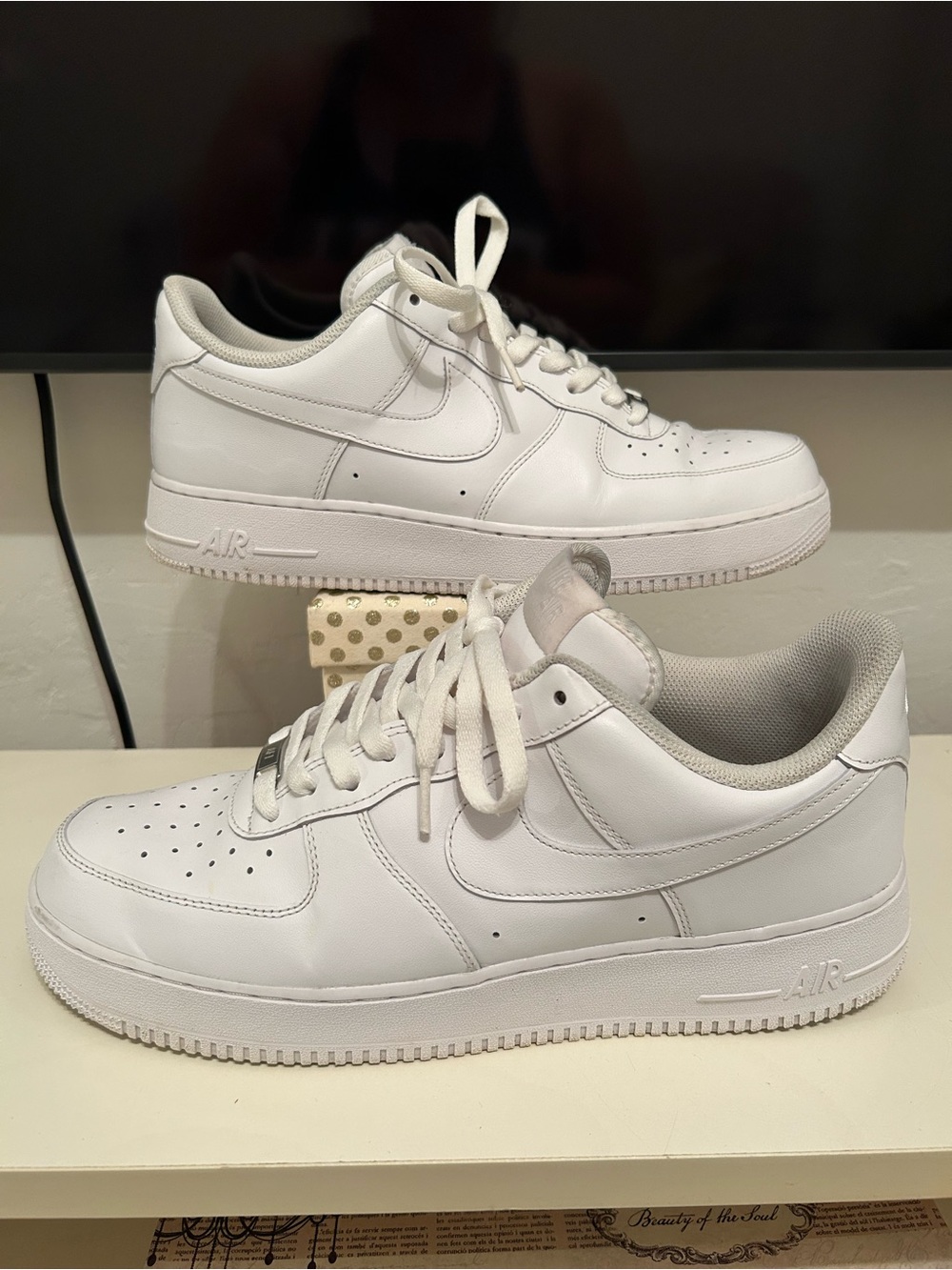 Nike White Low-Top Leather Sneakers